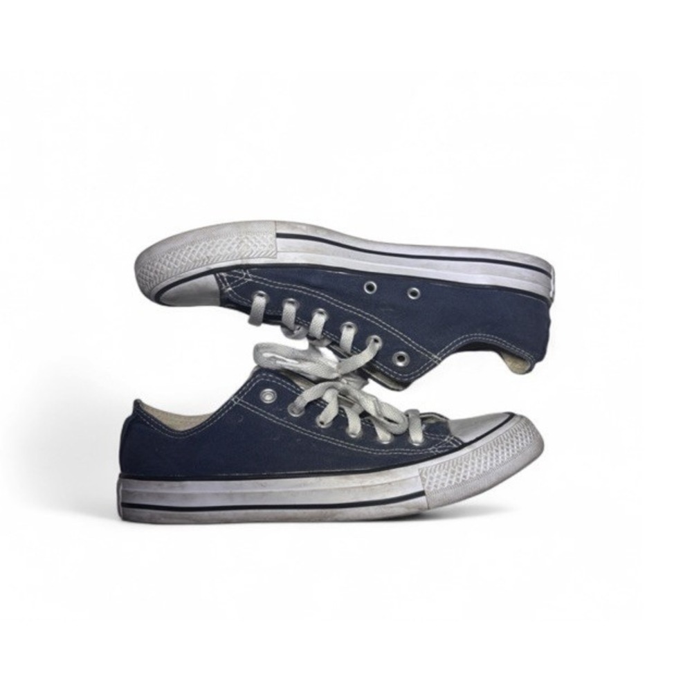 Converse All Star Chuck Taylor Womens 8.5 Mens 6.5 Blue Canvas Low Top Sneakers